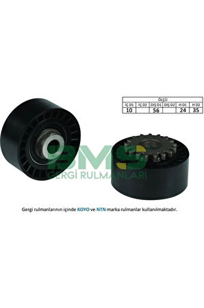 Alternatör Gergi Rulmanı Clıo I-Iı 96- -Kangoo 01- -Twng 96- -Sandero 08- 1.2-1.2 16V 8201008