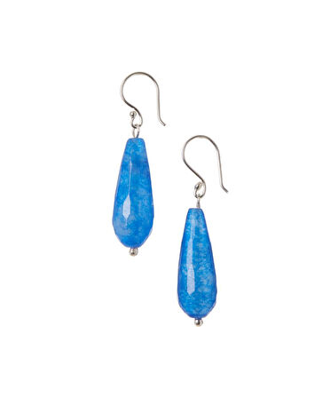 STONEAGE Gümüş Küpe Jade Doğal Taş