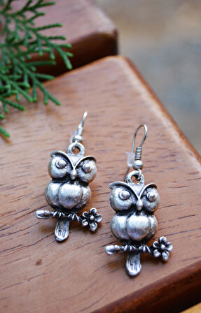 STONEAGE Bohem Baykuş Kadın Küpe