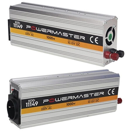 PM-11149 12 V Volt 1000 W Watt Modifiye Sınus Inverter 10-15V ARASI-220V Ac Uyumlu