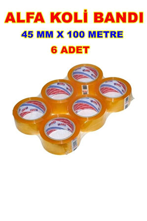 Koli Bandı 6 Adet 45 Mm X 100 Metre - 6 Lı