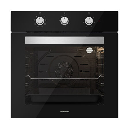 Silverline BO6503B01 - CS5335B01 - 3420 Classy 60 Siyah Cam Ankastre Set