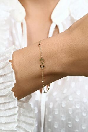 Altınkesesi 14 Ayar Altın Dorika Bileklik