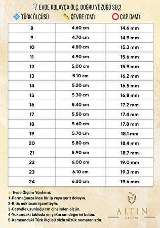 14 Ayar Altın Yarım Tur Baget Yüzük