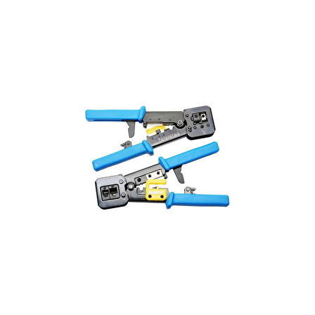 Technozi Yeni Nesil Konnektör RJ45 RJ11 RJ12 Cat5 Cat6 Kolay Lüx  Sıkma Pensesi