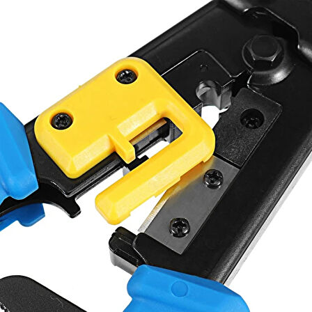 Technozi Yeni Nesil Konnektör RJ45 RJ11 RJ12 Cat5 Cat6 Kolay Lüx  Sıkma Pensesi
