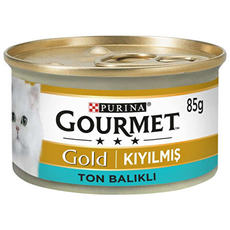 Purina Gourmet Gold Kıyılmış Ton Balıklı Kedi Yaş Mama 85 gr x 24 Ade