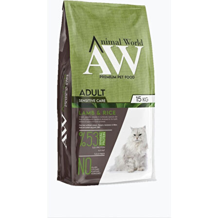 Kuzu Etli Pirinçli Yetişkin Kedi Maması 15 kg