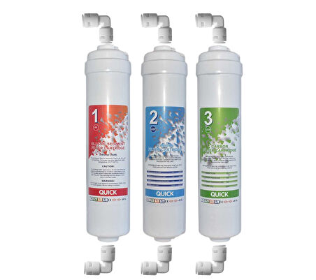 Sulook Ihlas Aura Cebilon Plus Uyumlu Su Arıtma Cihazı 12 Inç Inline 5'li Membranlı Filtre Seti