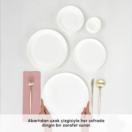 Karaca x Hussein Chalayan Fine Pearl 6 Parça Tek Kişilik Yemek Takımı