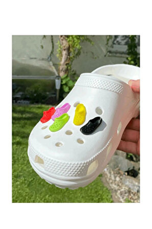 Cosmos Craft Mini Renkli Jibbits Terlik Süsü 10 Adet Set