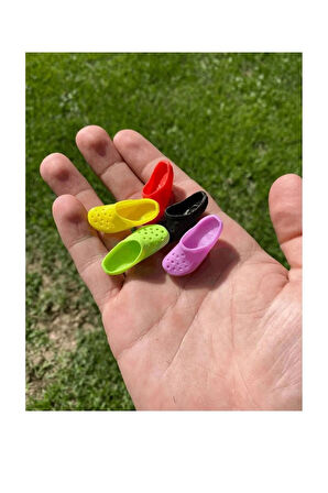 Cosmos Craft Mini Renkli Jibbits Terlik Süsü 10 Adet Set