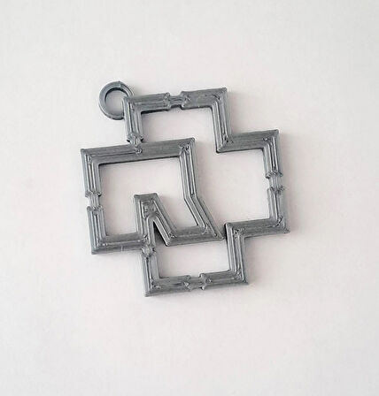 Cosmos Craft Rammstein Logo Anahtarlık,plastik,gri