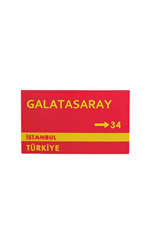 Cosmos Craft Galatasaray Duvar Süsü, 24 cm, plastik