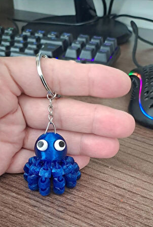 Cosmos Craft Hareketli Sevimli Ahtapot anahtarlık.plastik