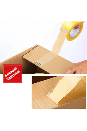 Koli Bandı 45 mm x 100 Mt Şeffaf Güçlü Yapışkanlı Kopmayan Bant