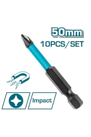 5 Adet Mıknatıslı Bits Uç Ph2 50 mm Vida Sökme 5 Cm Yıldız Matkap Vidalama Ucu S2 Çeliği