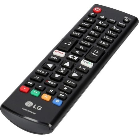 AKB75095308 Netflix-Amazon Uyumlu LCD LED Tv Kumanda Siyah Renkli Orijinal