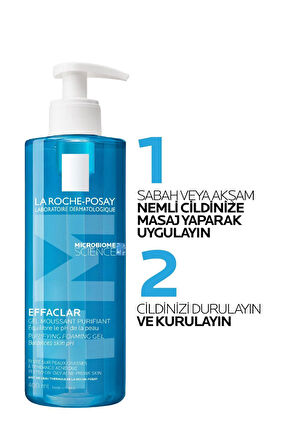 La Roche Posay Effaclar Temizleme Jeli 400ml Yağlı ve Akneye Eğilim Gösteren Ciltler