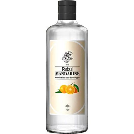 Rebul Mandarine - Mandalina Kokulu Kolonya 270 Ml (Cam Şişe)