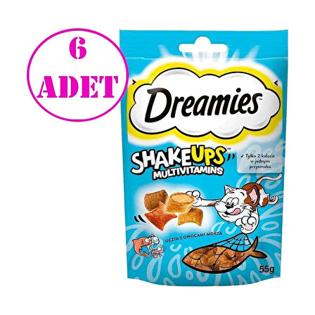 Kedi Ödülü Shake Ups Seafood 55 gr 6 Adet