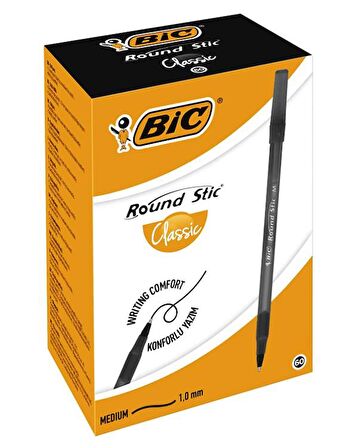 Bic Round Stic Tükenmez Kalem 60 Adet Siyah