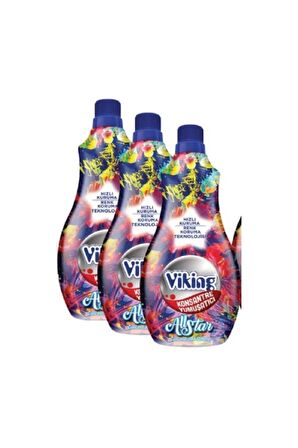 Viking Allstar Konsantre 60 Yıkama Yumuşatıcı 1.44 lt 3'lü