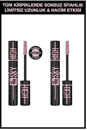 Maybelline Lash Sensational Sky High Cosmic Black Maskara 2 Adet