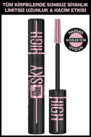 Maybelline Lash Sensational Sky High Cosmic Black & Sky High Klasik Maskara Siyah 2'li Set