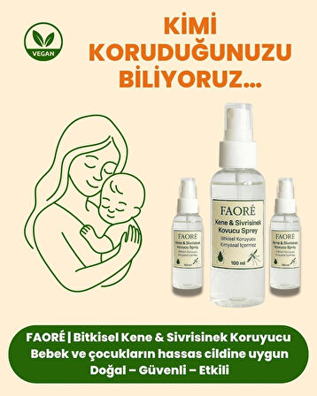 3’lü Kene Kovucu Sprey | Bitkisel – Çocuk ve Evcil Dostu | 300 ml Etkili Koruma