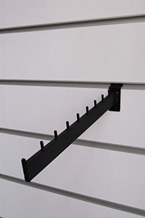 Kanallı Panoya Eğri Siyah Baston