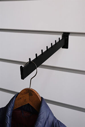 Kanallı Panoya Eğri Siyah Baston