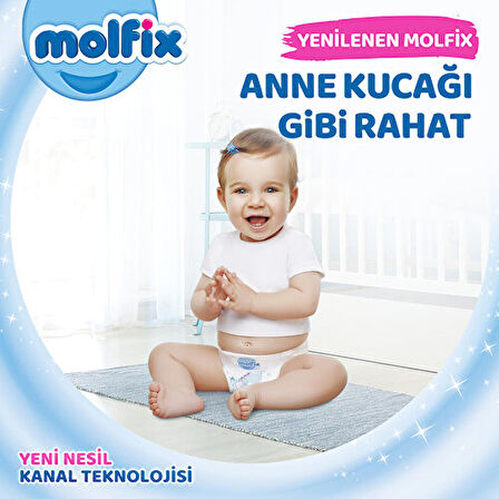 Molfix Pants KANALLI Bebek Bezi 6 Beden E.Large Aylık Fırsat Paketi 111 Adet