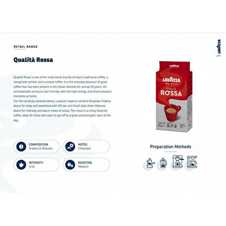 Lavazza Qualita Rossa Öğütülmüş Filtre Kahve 250 Gr