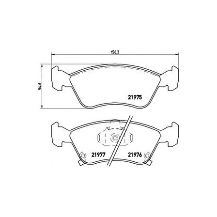 Bosch 0986424560 Tb2332-Ön Balata Avensıs 1.6 1.8 2.0 (09/97-10/00) Avensıs 1.6Vvt-I 1.8Vvt-I 2.0Td 2.0D-4D (00-03)