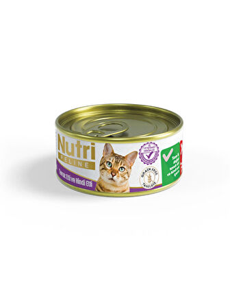 Nutri Feline 85Gr Tavuk Hindi Etli 6Adet Yaş Kedi Maması