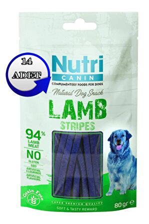 Nutri Canin Tahılsız 80 Gr Kuzu Etli Çubuklar Köpek Ödülü 14 Adet