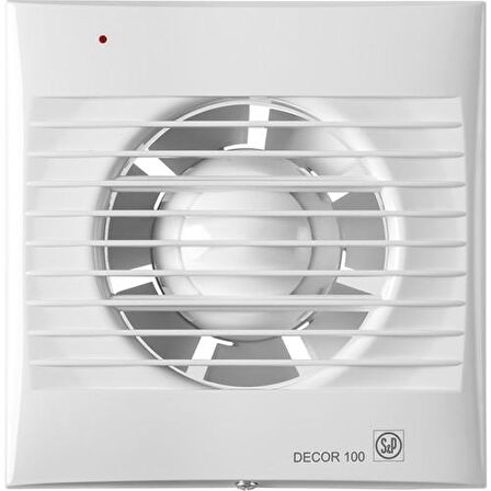 Soler&Palau DECOR-200 C (Pilot Lamba, Geri Tepme Ventili) FAN-185 M3/h