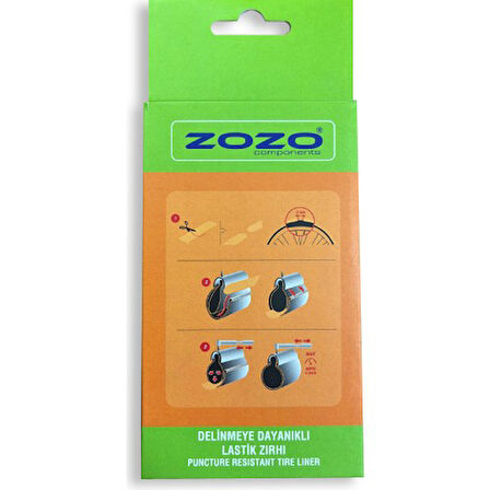 Zozo Ctb 26MM Delinmeye Dayanıklı Şehir Bisiklet Lastik Zırhı