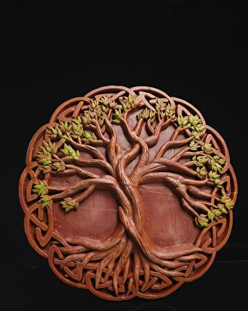 Yaşam Ağacı Tree of Life Duvar Dekoru Mini Boy (19 CM)