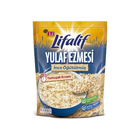 Eti Lifalif İnce Öğütülmüş Yulaf Ezmesi 350 g x 2 Adet
