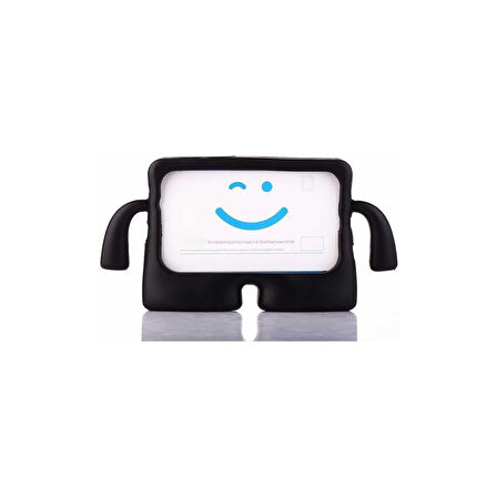 Teleplus iPad 9.7 2018 6.nesil Kılıf Ibuy Karakter Tutacaklı Silikon  Siyah