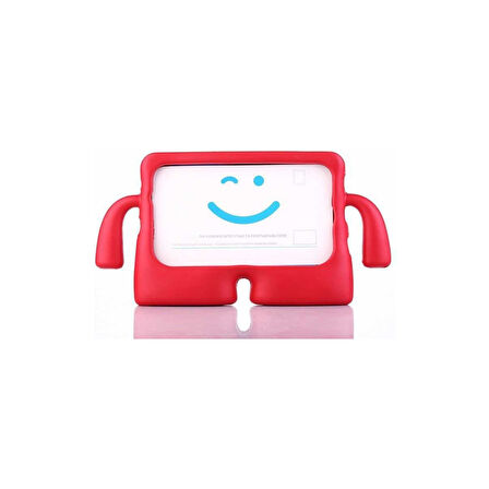 Teleplus iPad Air 10.9 2022 5.nesil Kılıf Ibuy Karakter Tutacaklı Silikon  Kırmızı