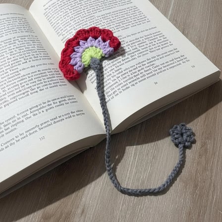 Pafuli El Örgüsü Kitap Kılıfı & Örgü Kitap Ayracı