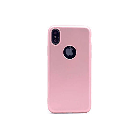 Teleplus Apple iPhone Xs Kılıf Premier Esnek Lüx Silikon Pembe