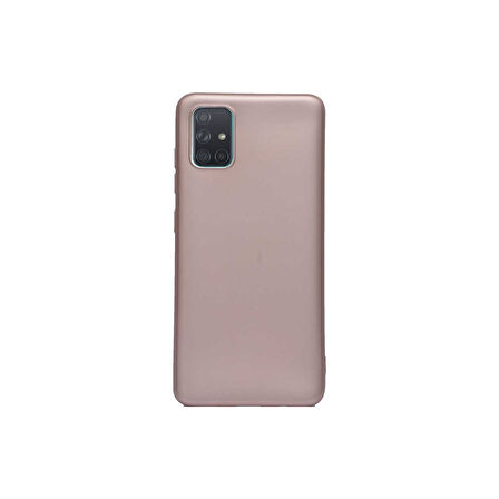 Teleplus Samsung Galaxy A31 Kılıf Premier Silikon Esnek Koruma Bronz