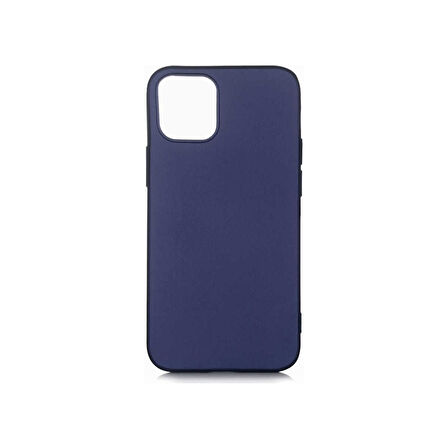 Teleplus Apple iPhone 12 Kılıf Premier Mat Silikon Esnek Koruma Lacivert