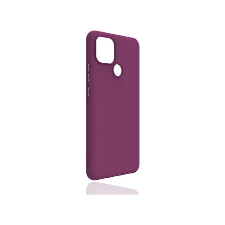 Teleplus Realme C25Y Kılıf Mat Lüx Korumalı Premier Mat Silikon Lila