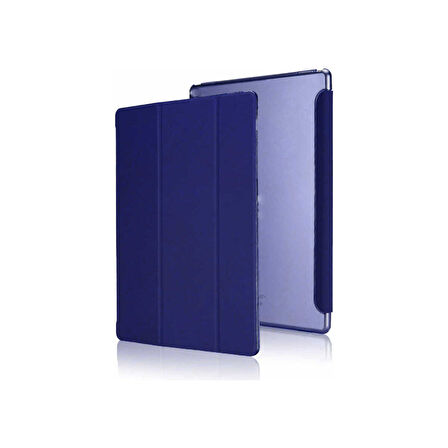 Teleplus Samsung Galaxy Tab A7 10.4 T507 2020 Kılıf Smart Cover Kapaklı Standlı Uyku Modlu  Lacivert