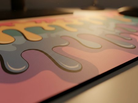 ORYN Fluid Slime Edition | 90x40 cm Gaming Mousepad - (3mm Kalınlık)